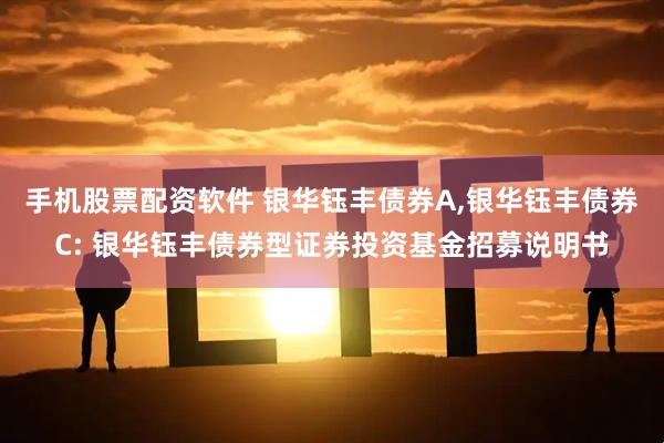手机股票配资软件 银华钰丰债券A,银华钰丰债券C: 银华钰丰债券型证券投资基金招募说明书